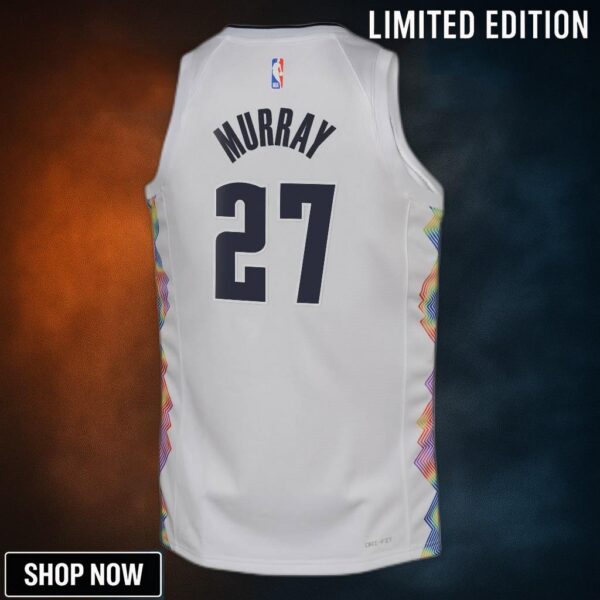 Denver Nuggets Nike City Edition Swingman Jersey - White Jamal Murray Youth