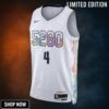 Denver Nuggets Nike City Edition Swingman Jersey - White Russell Westbrook Unisex
