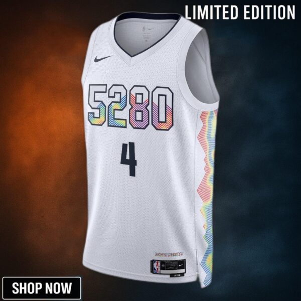 Denver Nuggets Nike City Edition Swingman Jersey - White Russell Westbrook Unisex