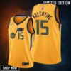 Denzel Valentine 15 Utah Jazz Statement Edition Gold Jersey 75th Diamond - Men