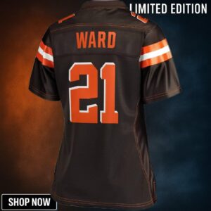Denzel Ward Cleveland Browns Nfl Pro Line Womens Team Color Player Jersey - Brown