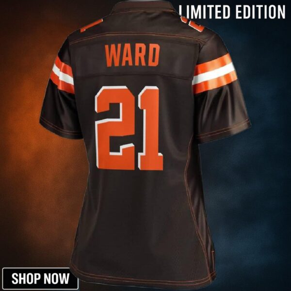 Denzel Ward Cleveland Browns Nfl Pro Line Womens Team Color Player Jersey - Brown