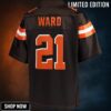 Denzel Ward Cleveland Browns Nfl Pro Line Youth Team Color Player Jersey - Brown