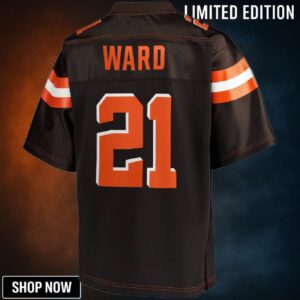 Denzel Ward Cleveland Browns Nfl Pro Line Youth Team Color Player Jersey - Brown