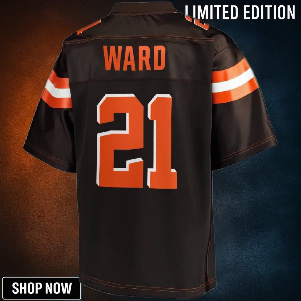 Denzel Ward Cleveland Browns Nfl Pro Line Youth Team Color Player Jersey - Brown