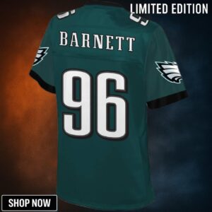Derek Barnett Philadelphia Eagles Nfl Pro Line Womens Player Jersey - Midnight Green