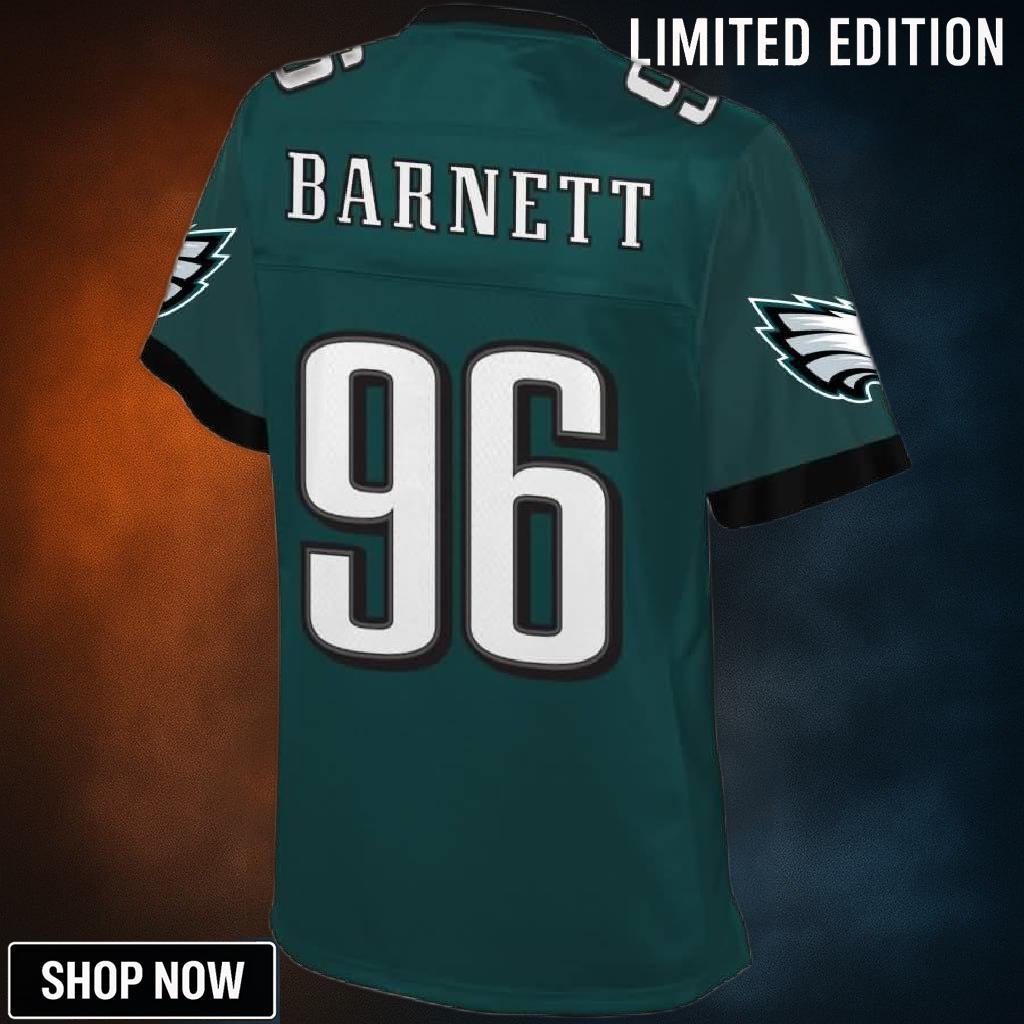 Derek Barnett Philadelphia Eagles Nfl Pro Line Womens Player Jersey - Midnight Green