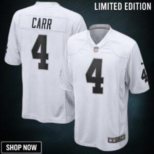 Derek Carr Las Vegas Raiders Nike Game Jersey - White