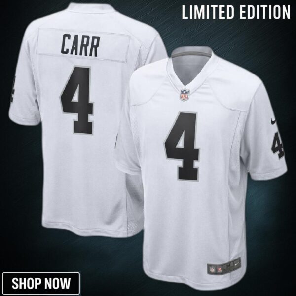 Derek Carr Las Vegas Raiders Nike Game Jersey - White
