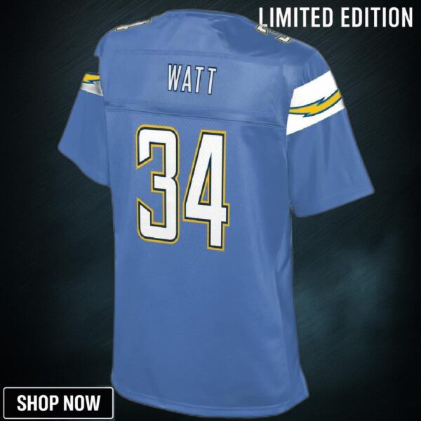 Derek Watt Los Angeles Chargers Nfl Pro Line Womens Alternate Player Jersey - Powder Blue