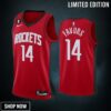 Derrick Favors 14 -23 Houston Rockets Red Icon Edition Men Jersey Swingman