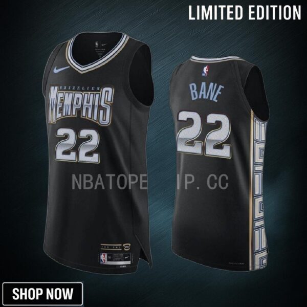 Desmond Bane 22 Memphis Grizzlies -23 City Edition Jersey Black