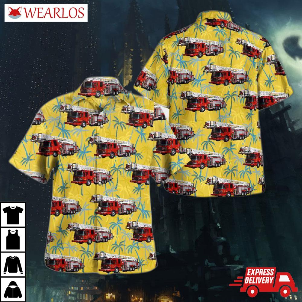 Detroit Fire Department Ladder Hawaiian Shirt
