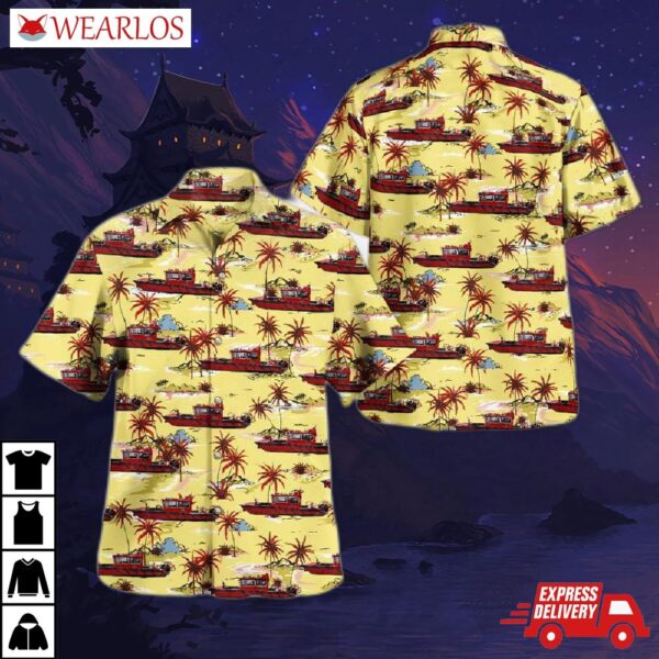 Detroit Fire Department Sivad Johnson Hawaiian Shirt