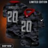 Detroit Lions Barry Sanders #20 Nfl 2025 Camo Black Jersey