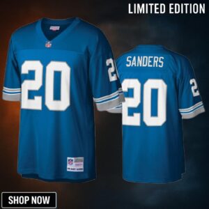 Detroit Lions Barry Sanders Blue Legacy Replica Jersey
