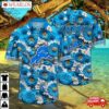 Detroit Lions Blue Blossom Floral Hawaiian Shirt