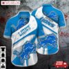 Detroit Lions Bold Charge Hawaiian Shirt