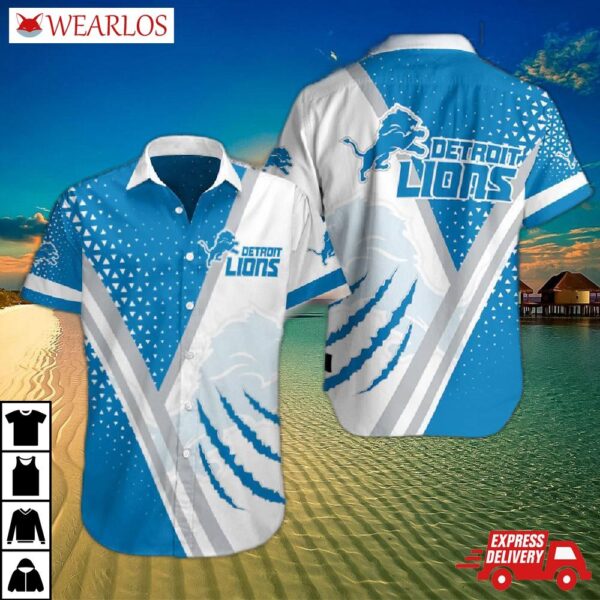 Detroit Lions Claw Streak Hawaiian Shirt