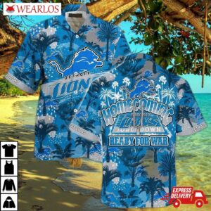 Detroit Lions Homecoming War Hawaiian Shirt
