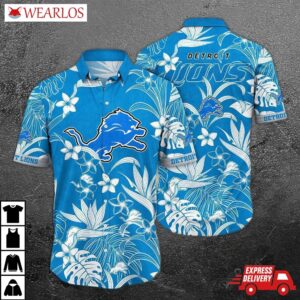 Detroit Lions Island Flora Hawaiian Shirt