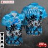 Detroit Lions Island Palms Hawaiian Shirt