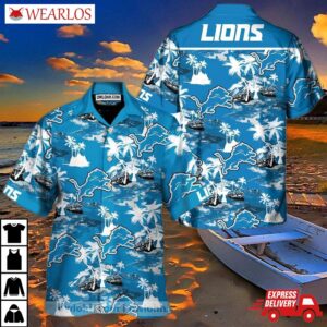 Detroit Lions Island Voyage Hawaiian Shirt