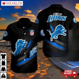 Detroit Lions Nightfall Edition Hawaiian Shirt