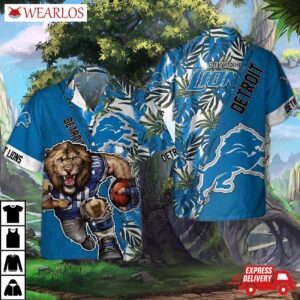 Detroit Lions Roaring Power Hawaiian Shirt