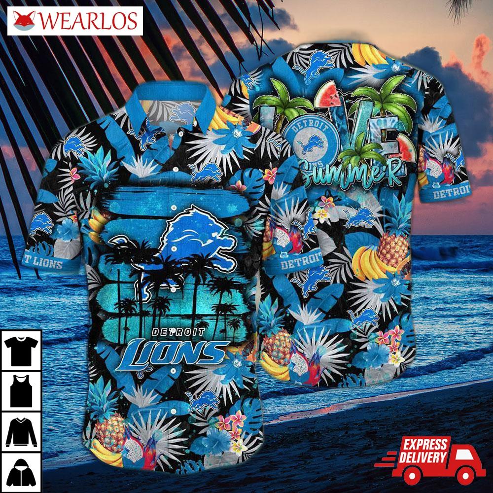 Detroit Lions Summer Fun Hawaiian Shirt