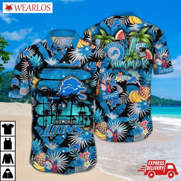 Detroit Lions Summer Vibes Hawaiian Shirt