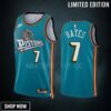 Detroit Pistons Killian Hayes 7 -23 Classic Edition Teal Jersey Swingman