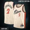 Detroit Pistons Nike City Edition Swingman Jersey - Creme Cade Cunningham Unisex