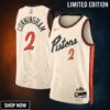 Detroit Pistons Nike City Edition Swingman Jersey - Creme Cade Cunningham Unisex