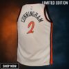 Detroit Pistons Nike City Edition Swingman Jersey - Creme Cade Cunningham Youth
