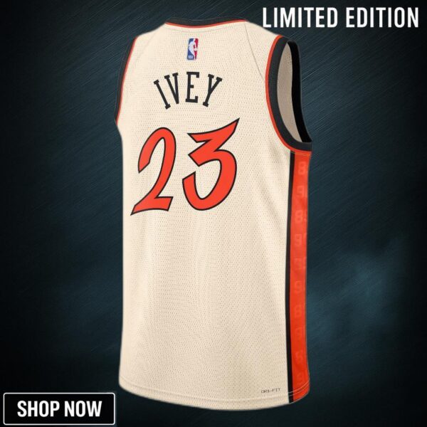 Detroit Pistons Nike City Edition Swingman Jersey - Creme Jaden Ivey Unisex
