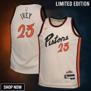 Detroit Pistons Nike City Edition Swingman Jersey - Creme Jaden Ivey Youth