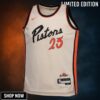 Detroit Pistons Nike City Edition Swingman Jersey - Creme Jaden Ivey Youth