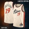 Detroit Pistons Nike City Edition Swingman Jersey - Creme Simone Fontecchio Unisex