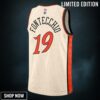 Detroit Pistons Nike City Edition Swingman Jersey - Creme Simone Fontecchio Unisex