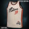 Detroit Pistons Nike City Edition Swingman Jersey - Creme Simone Fontecchio Youth