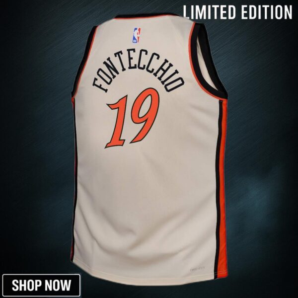 Detroit Pistons Nike City Edition Swingman Jersey - Creme Simone Fontecchio Youth