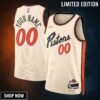 Detroit Pistons Nike City Edition Swingman Jersey - Custom Unisex