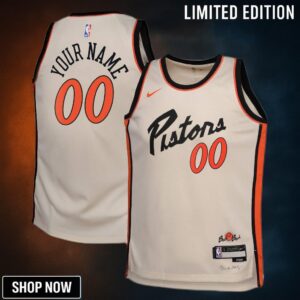 Detroit Pistons Nike City Edition Swingman Jersey - Custom Youth