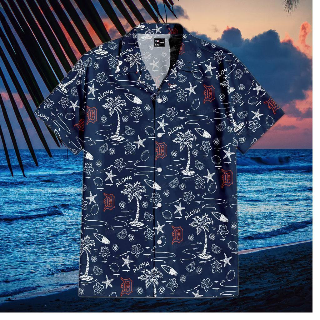 Detroit Tigers Aloha Paradise Hawaiian Shirt