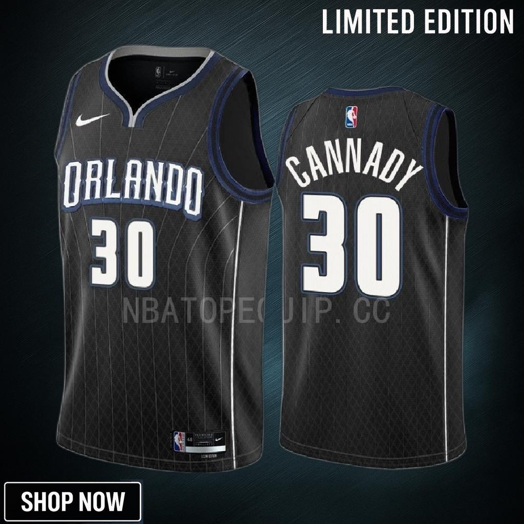 Devin Cannady 30 -23 Orlando Magic Black City Edition Men Jersey Swingman
