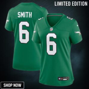 Devonta Smith 6 Philadelphia Eagles Alternate Game Women Jersey - Kelly Green