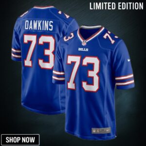 Dion Dawkins Buffalo Bills Game Player Jersey - Royal Nfl