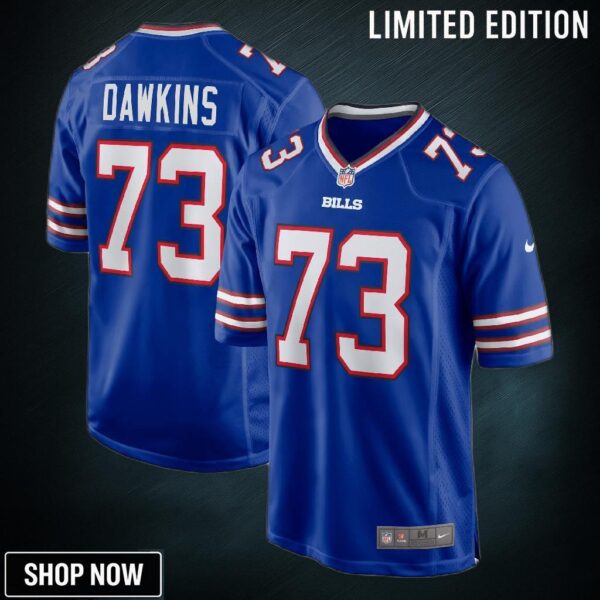 Dion Dawkins Buffalo Bills Game Player Jersey - Royal Nfl