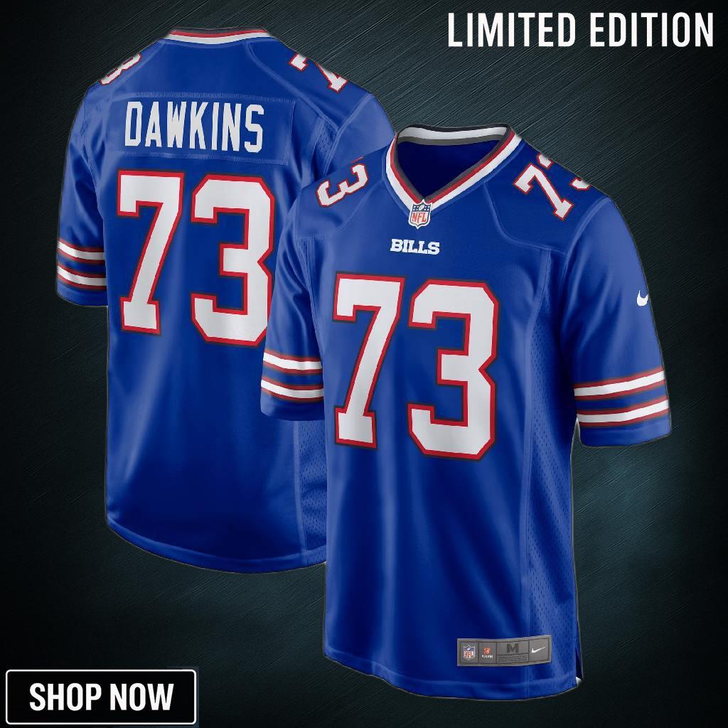 Dion Dawkins Buffalo Bills Game Player Jersey - Royal Nfl